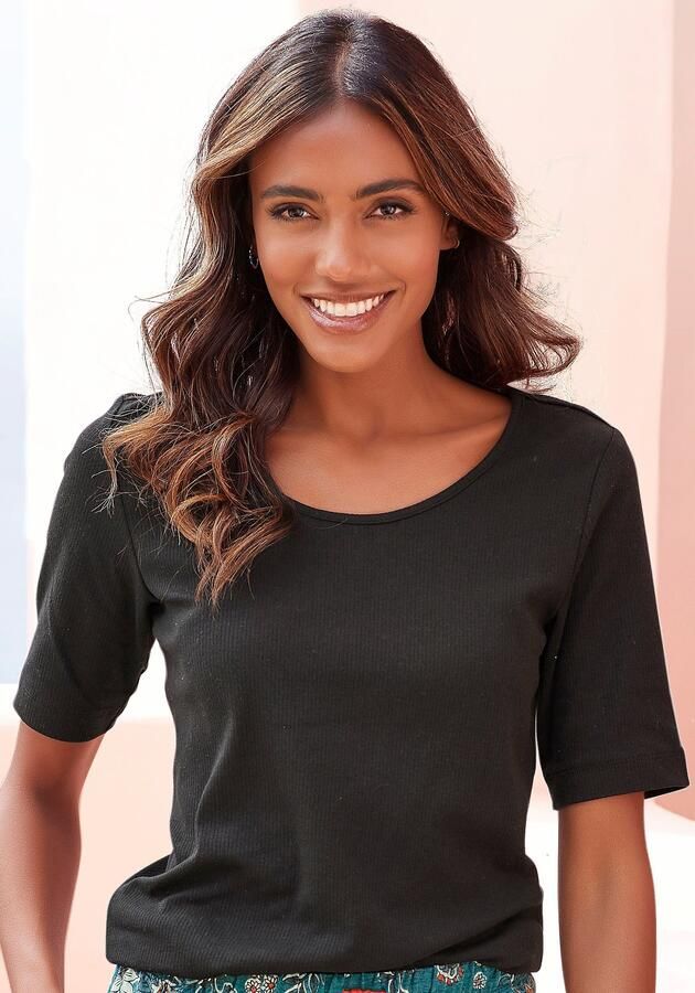 Lascana Pyjama top van ribbreisel - Foto 6