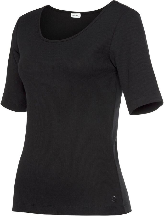 Lascana Pyjama top van ribbreisel - Foto 2