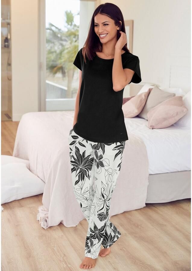 Lascana Pyjama top in effen kleuren - Foto 3