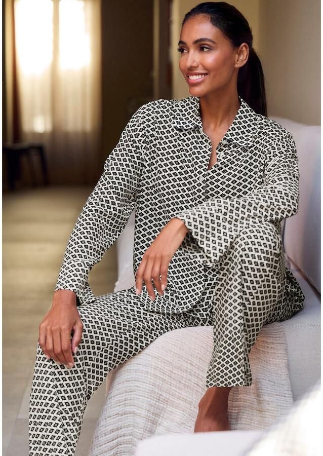 Lascana Pyjama top Met chique all-over print - Foto 2