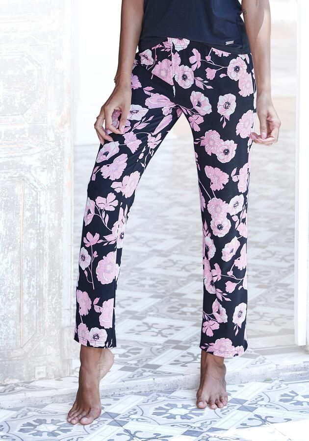 Lascana Pyjamabroek met streepinzet opzij - Foto 7