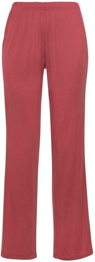 Lascana Pyjamabroek met strepen opzij van transparante kant - Foto 2