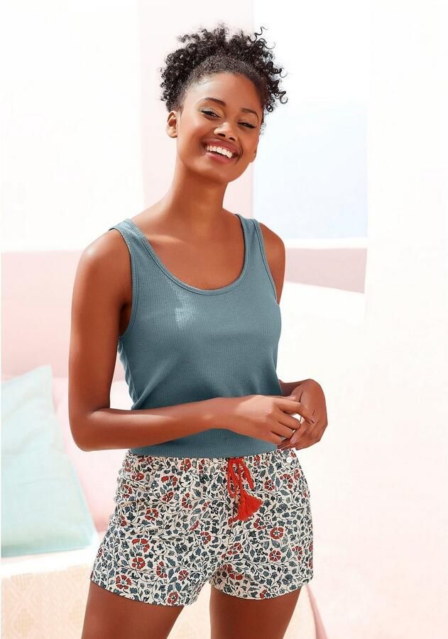 Lascana Pyjamashort in bloemen print all-over - Foto 5