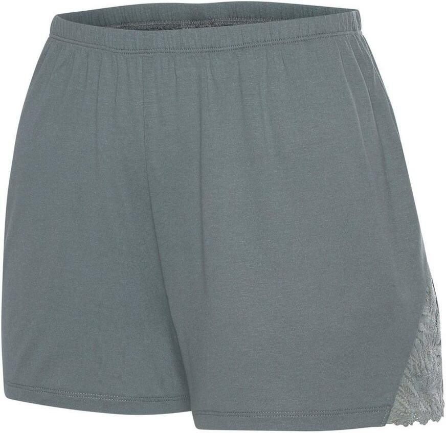 Lascana Pyjamashort met chique kanten details