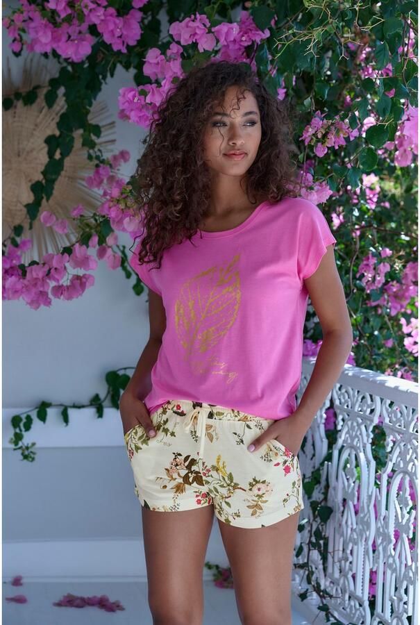 Lascana Pyjamashort met druk - Foto 4