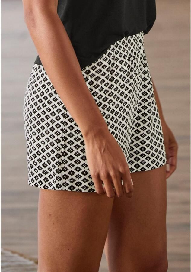 Lascana Pyjamashort met edel alloverpatroon - Foto 3