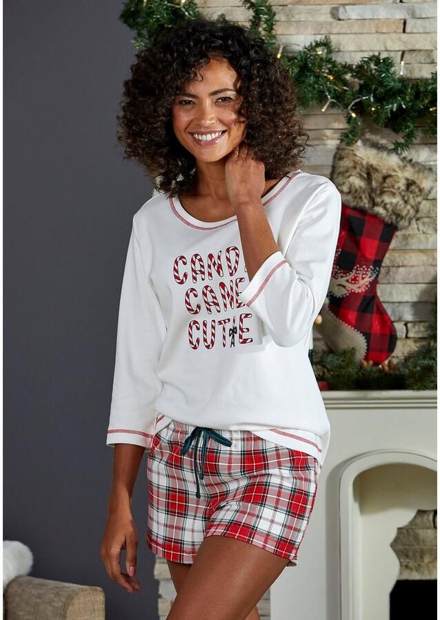 Lascana Pyjamashort met geruit patroon - Foto 4