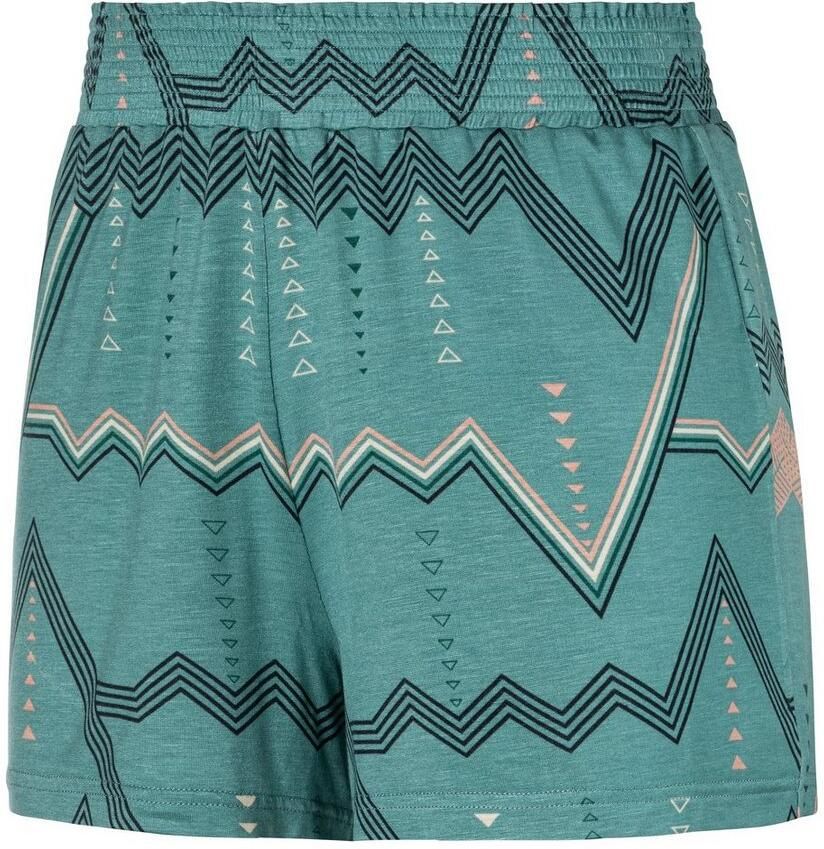 Lascana Pyjamashort met grafisch zigzagmotief