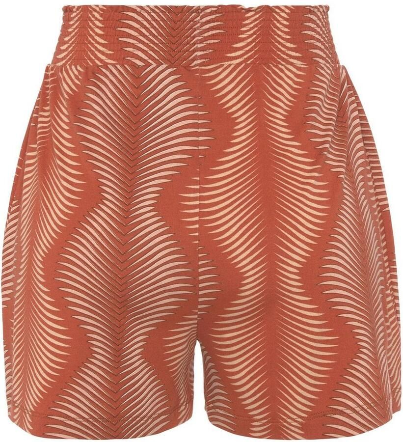 Lascana Pyjamashort met modieus hoge taille