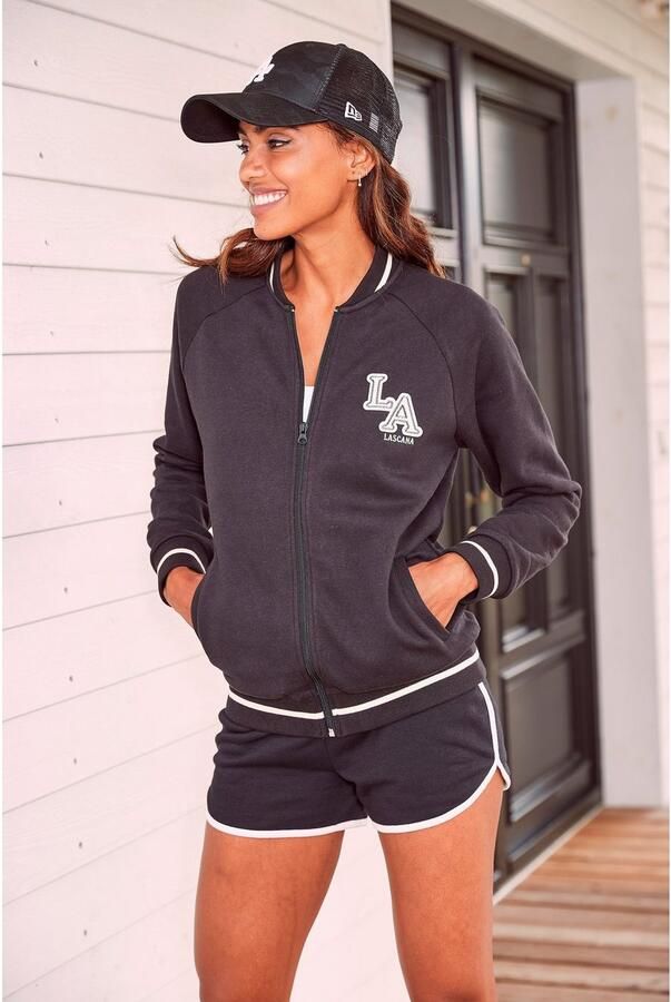 Lascana Relaxshorts met contrastpaspels loungewear - Foto 7