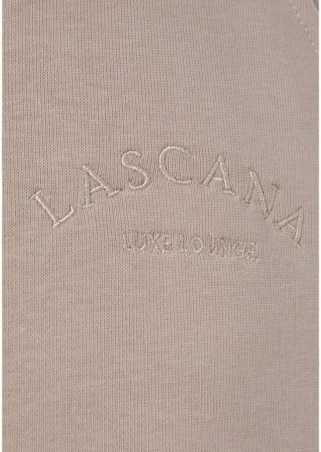 Lascana Relaxshorts Sweatshorts Korte broek met zijzakken en logostiksel loungewear - Foto 2