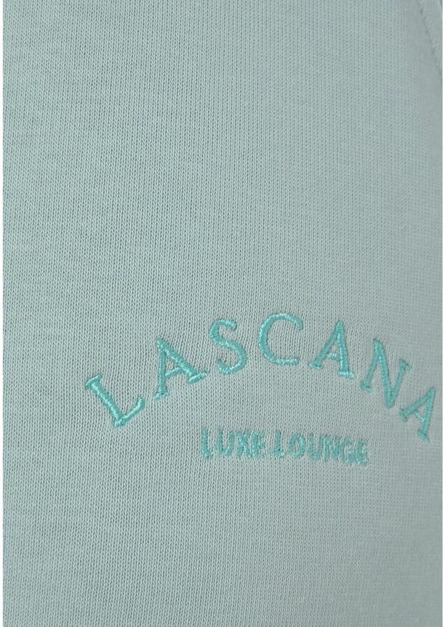Lascana Relaxshorts Sweatshorts Korte broek met zijzakken en logostiksel loungewear - Foto 4