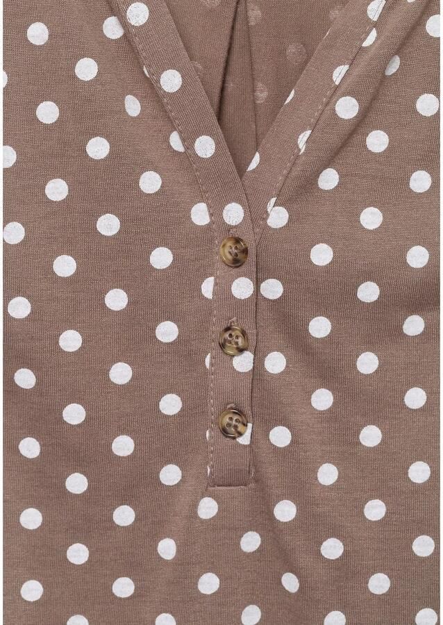 Lascana Ruchetop Met korte knoopsluiting in een gemakkelijk te onderhouden kwaliteit (Set van 2) - Foto 2