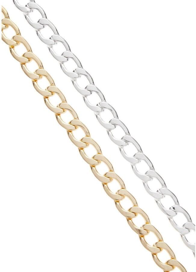 Lascana Schakelketting tweekleurige halsketting brede schakelketting