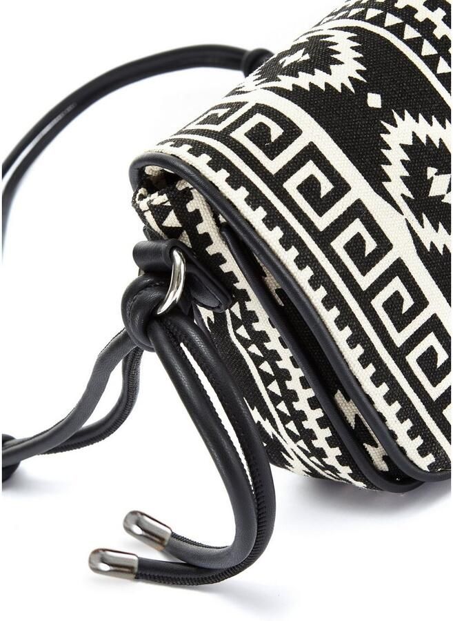 Lascana Schoudertas CROSSBODY BAG in etno-look minibag handtas schoudertas draagtas vegan