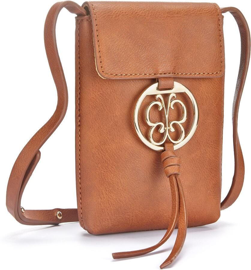 Lascana Schoudertas Gsm-tasje met decoratieve gesp minibag crossbody tas vegan - Foto 5