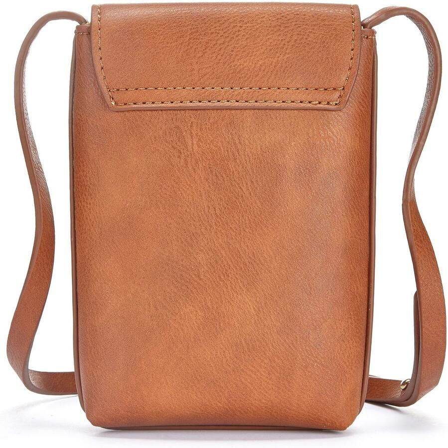 Lascana Schoudertas Gsm-tasje met decoratieve gesp minibag crossbody tas vegan