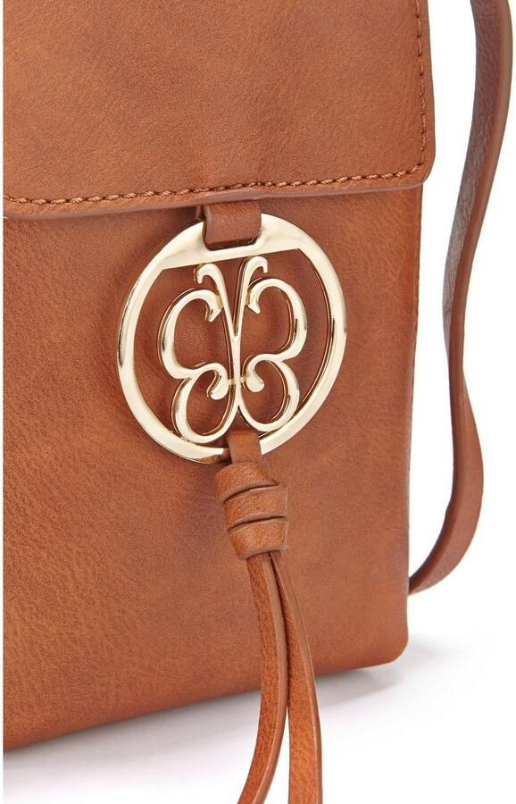 Lascana Schoudertas Gsm-tasje met decoratieve gesp minibag crossbody tas vegan - Foto 4
