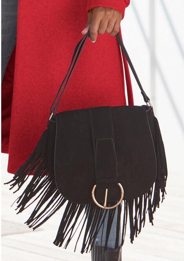 Lascana Schoudertas Handtas Crossbody tas schoudertas western tas cowboy-look VEGAN - Foto 2