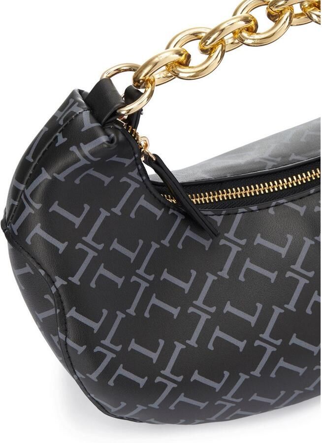 Lascana Schoudertas Handtas hobo bag schoudertas met kettingdetail VEGAN