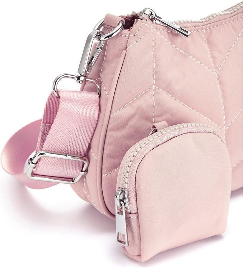 Lascana Schoudertas met afneembare kleine tas schoudertas vegan