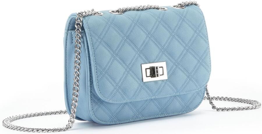 Lascana Schoudertas Minibag Handtas met kettinghengsel crossbody tas VEGAN - Foto 5