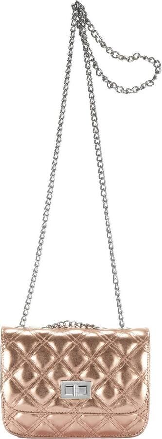 Lascana Schoudertas Minibag Handtas met kettinghengsel crossbody tas VEGAN - Foto 4