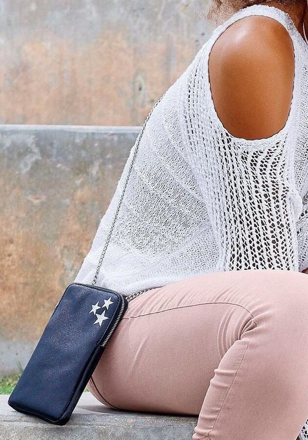 Lascana Schoudertas Minibag telefoontas om te hangen crossbody tas VEGAN - Foto 4