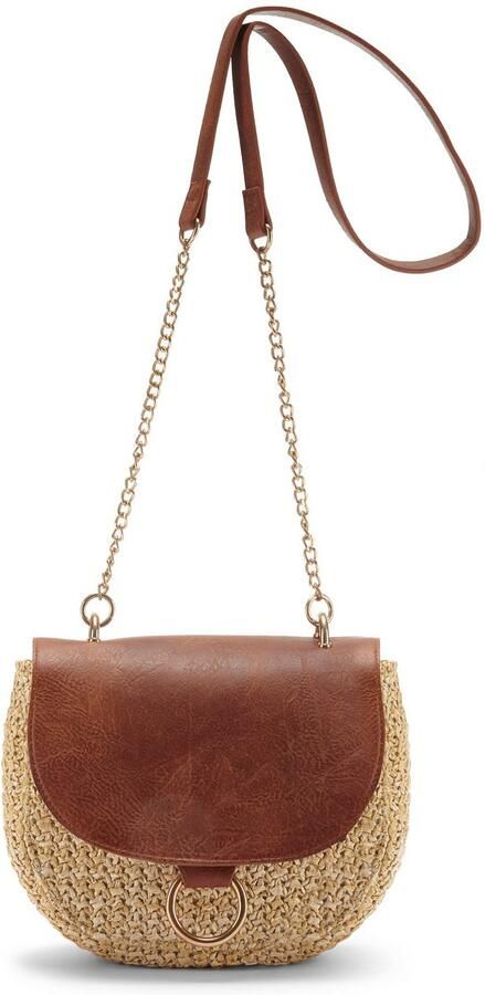 Lascana Schoudertas Strandtas Minibag schoudertas draagtas crossbody tas rieten look VEGAN - Foto 10