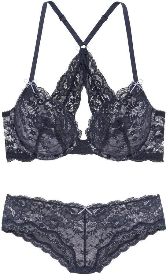 Lascana Set: push-up bh met delicaat kant sexy lingerie sexy ondergoed (set 2-delig Met hipster) - Foto 8