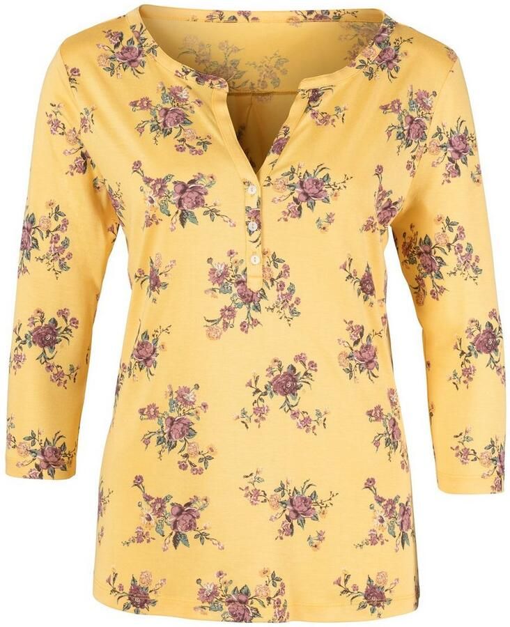 Lascana Shirt met 3 4-mouwen in modieuze blouse-look (Set van 2)