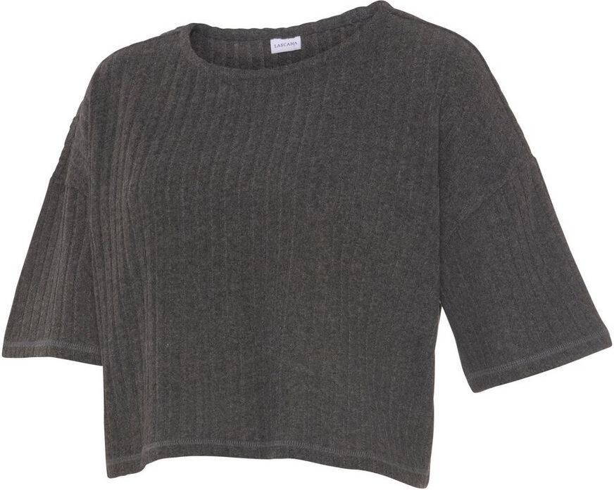 Lascana Shirt met 3 4-mouwen Loungeshirt Lounge- gebreide shirt van zachte brei loungewear - Foto 2