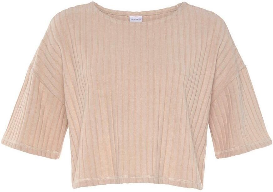 Lascana Shirt met 3 4-mouwen Loungeshirt Lounge- gebreide shirt van zachte brei loungewear - Foto 6