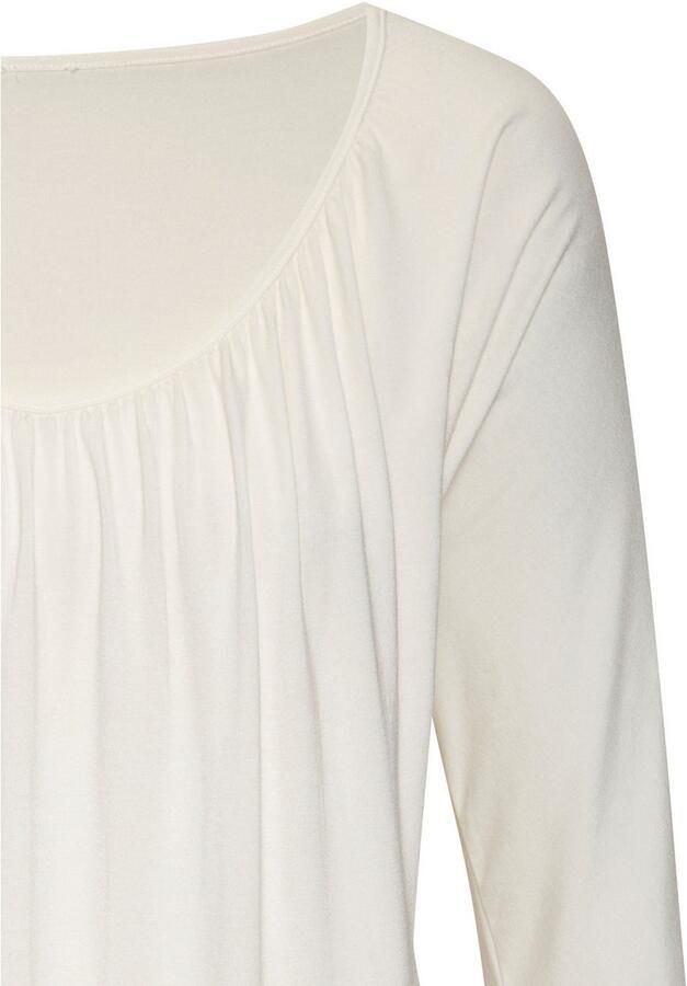 Lascana Shirt met 3 4 mouwen Met fijne plooien bij de hals - Foto 4