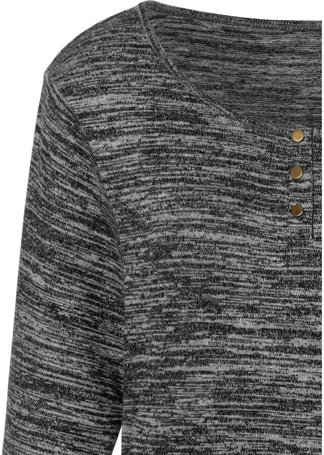 Lascana Shirt met 3 4-mouwen Met goudkleurige knopen van zachte viscosekwaliteit (Set van 2) - Foto 2