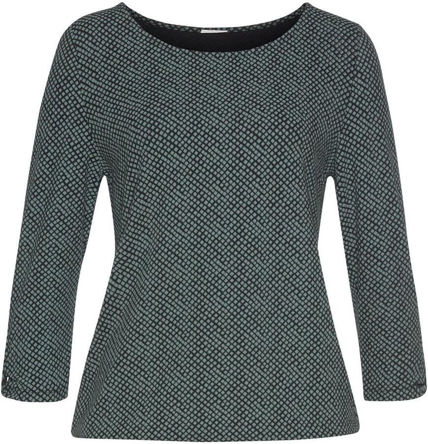 Lascana Shirt met 3 4-mouwen Met kleine cut-out onder aan de mouwen (Set van 2)
