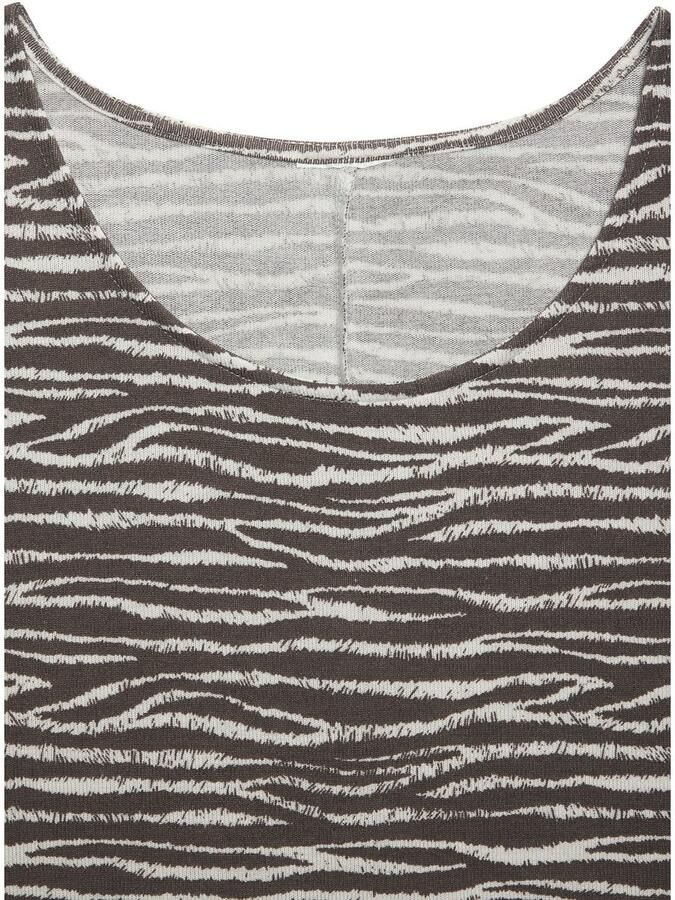 Lascana Shirt met 3 4 mouwen Met modieus zebra-patroon - Foto 2