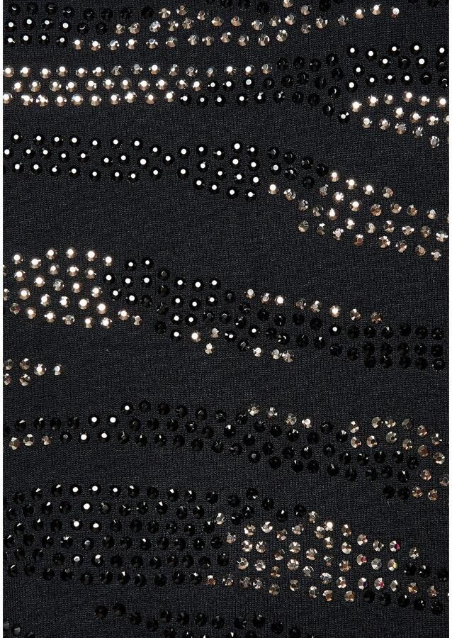 Lascana Shirt met 3 4 mouwen Met strass-dessin van hoogwaardige french terry-kwaliteit van viscose - Foto 3