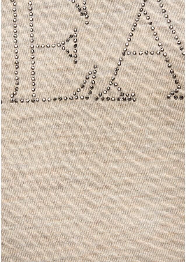 Lascana Shirt met ronde hals Met tekst van strassstenen van hoogwaardige french terry-kwaliteit van viscose - Foto 3