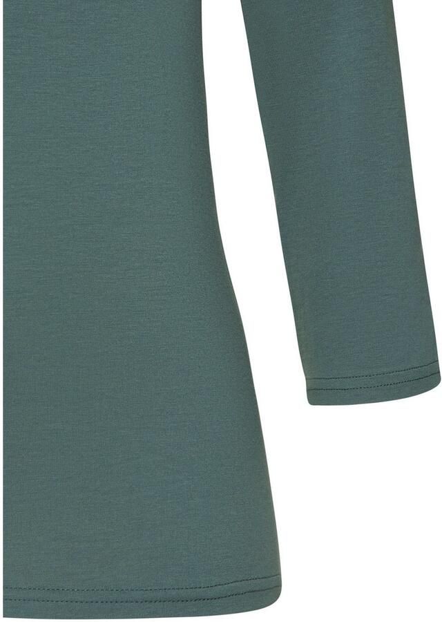 Lascana Shirt met 3 4 mouwen van elastische katoen-modal kwaliteit (Set van 2) - Foto 2