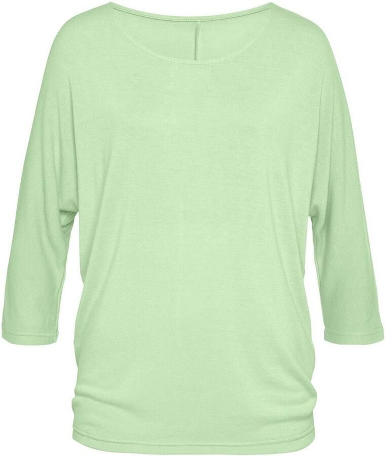 Lascana Shirt met 3 4-mouwen Van lichte tricotkwaliteit (1-delig)