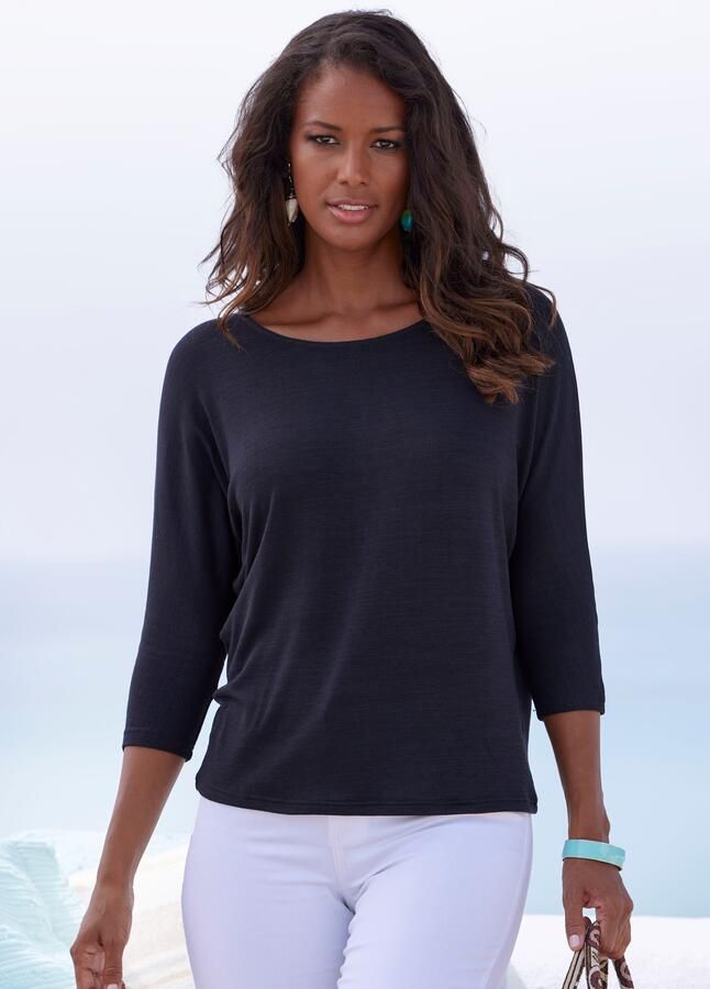 Lascana Shirt met 3 4-mouwen Van lichte tricotkwaliteit (1-delig) - Foto 5