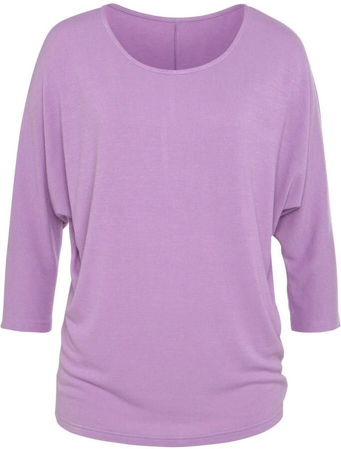 Lascana Shirt met 3 4-mouwen Van lichte tricotkwaliteit (1-delig)