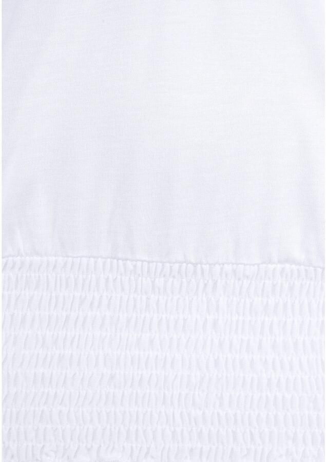 Lascana Shirt met carmenhals met 3 4-mouwen blouseshirt met striklint en elastische tailleband - Foto 7