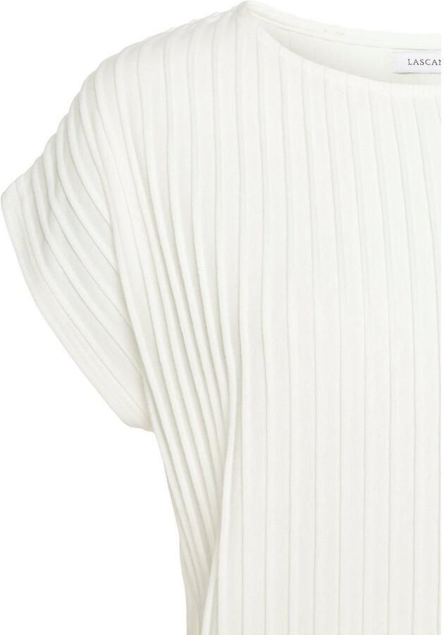 Lascana Shirt met korte mouwen met biesstructuur kreukvrij t-shirt van moderne structuurstof - Foto 4