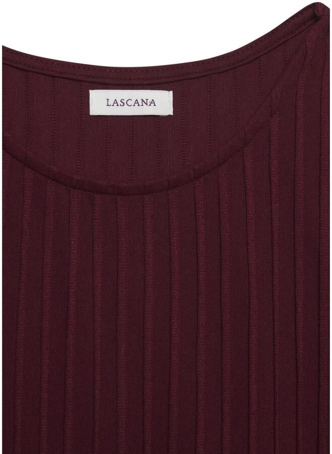 Lascana Shirt met korte mouwen met biesstructuur kreukvrij t-shirt van moderne structuurstof - Foto 2