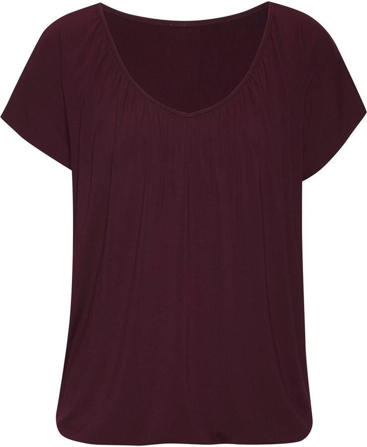 Lascana Shirt met korte mouwen met elastiek in de band (set 2-delig)