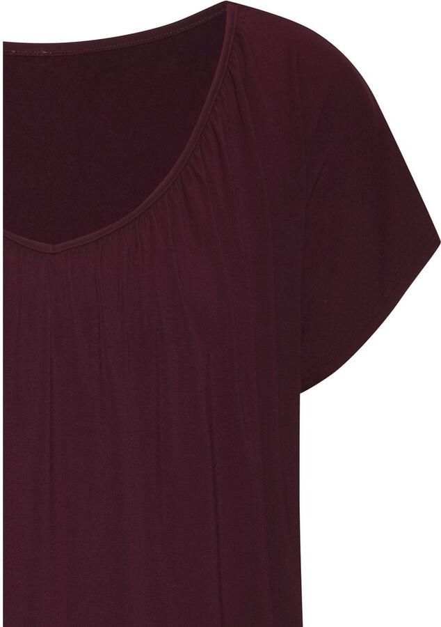 Lascana Shirt met korte mouwen met elastiek in de band (set 2-delig) - Foto 4