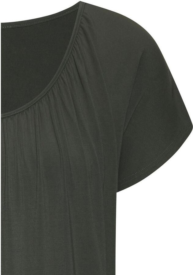 Lascana Shirt met korte mouwen met elastiek in de band (set 2-delig) - Foto 5