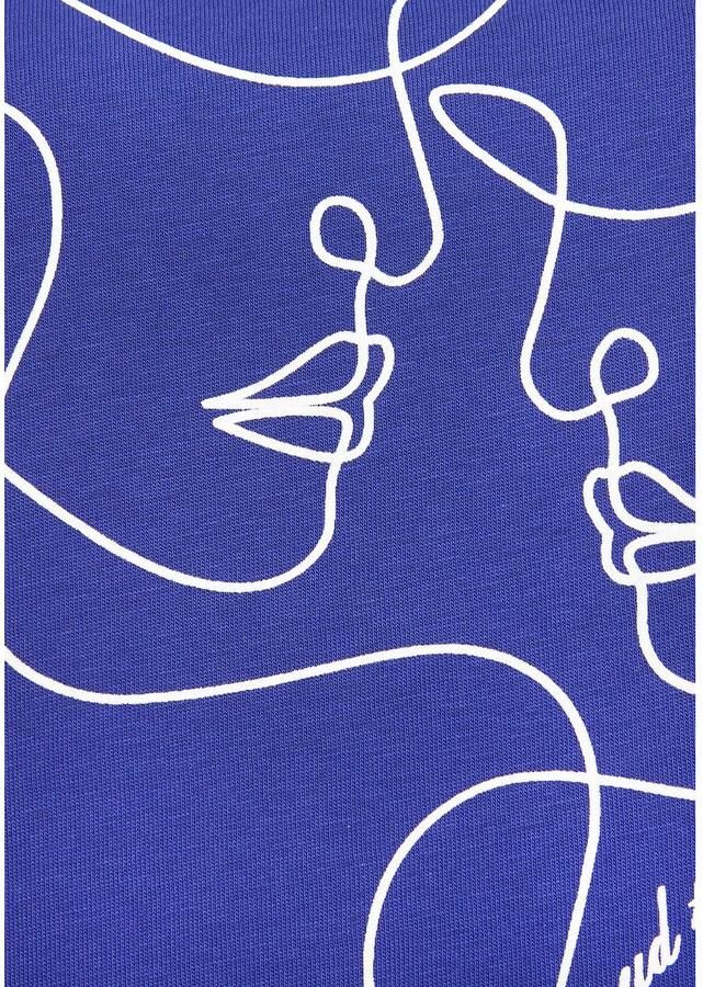 Lascana Shirt met korte mouwen met frontprint t-shirt van katoen printshirt basic - Foto 2